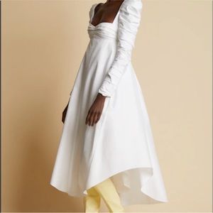 KHAITE THE KARLINA DRESS in White SIZE 6